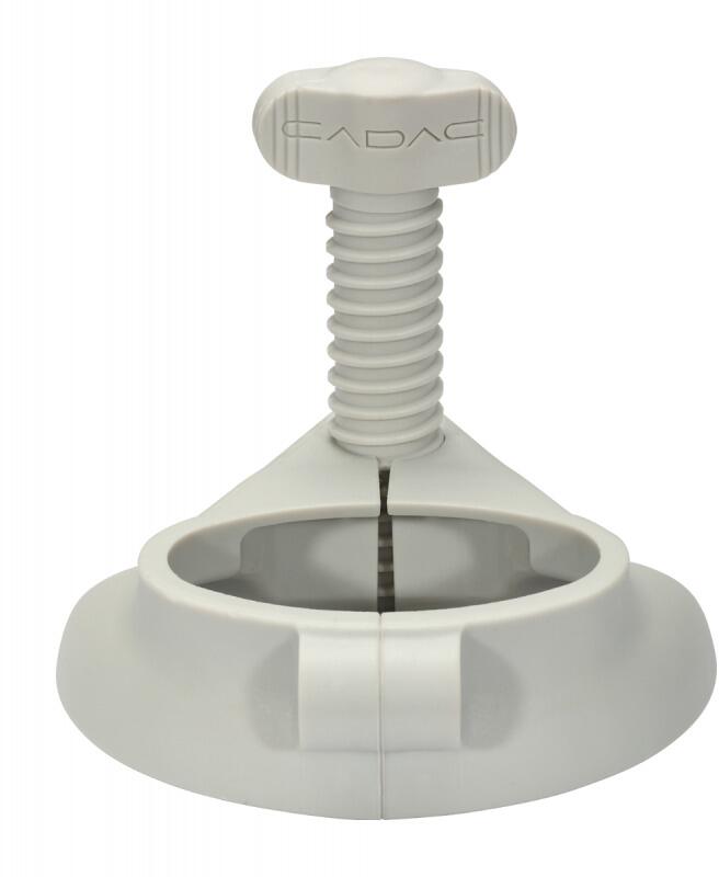 Bakside av Høydejusterbar beinadapter for Grillo Chef, grå/hvit