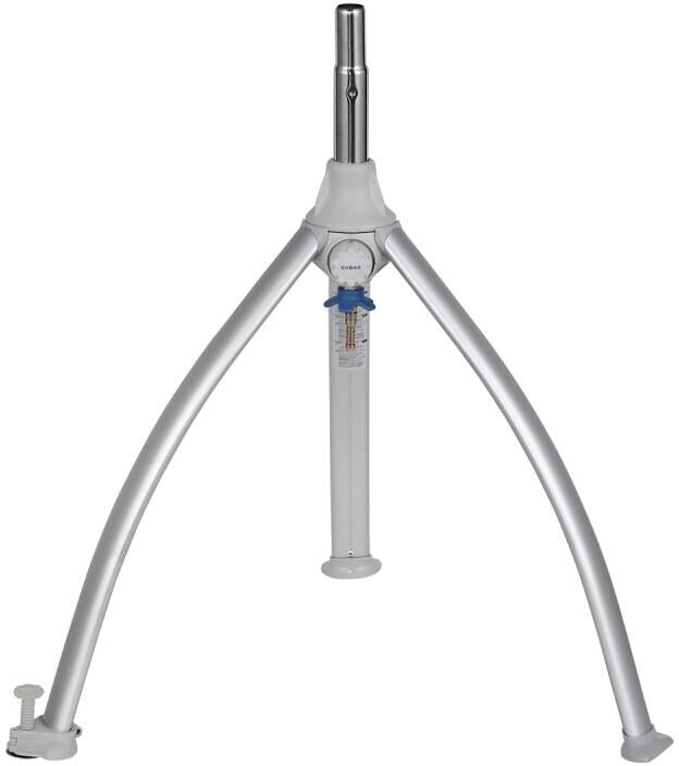 Nærbilde av feste på Høydejusterbar beinadapter for Grillo Chef, grå/hvit