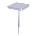 Høydejusterbart campingbord 26 x 26 cm med stålspyd for campingbruk