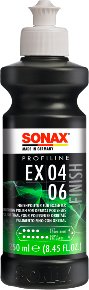 Høyglanspolitur silikonfri for eksentermaskin 250 ml - Sonax forfra