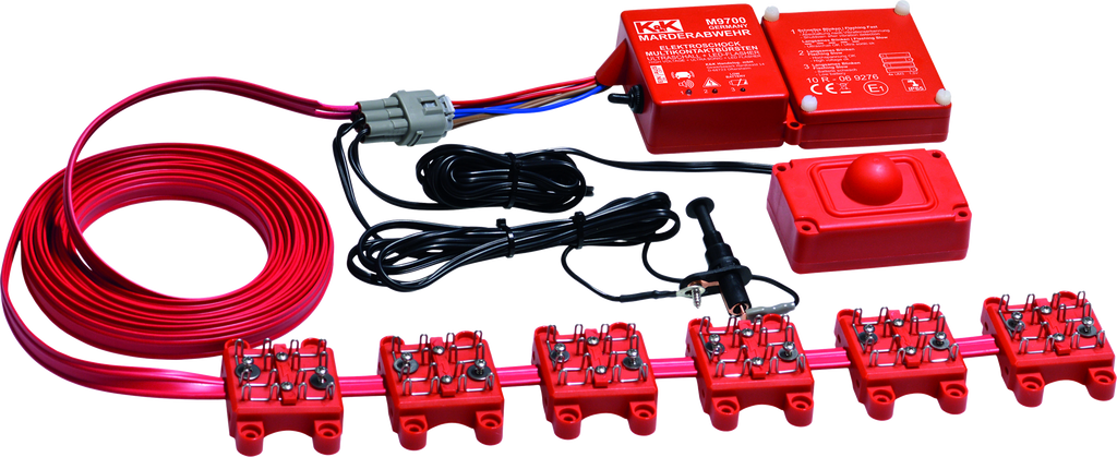 Høyspennings mårskremmer M9700 batteridrevet - K&K forfra