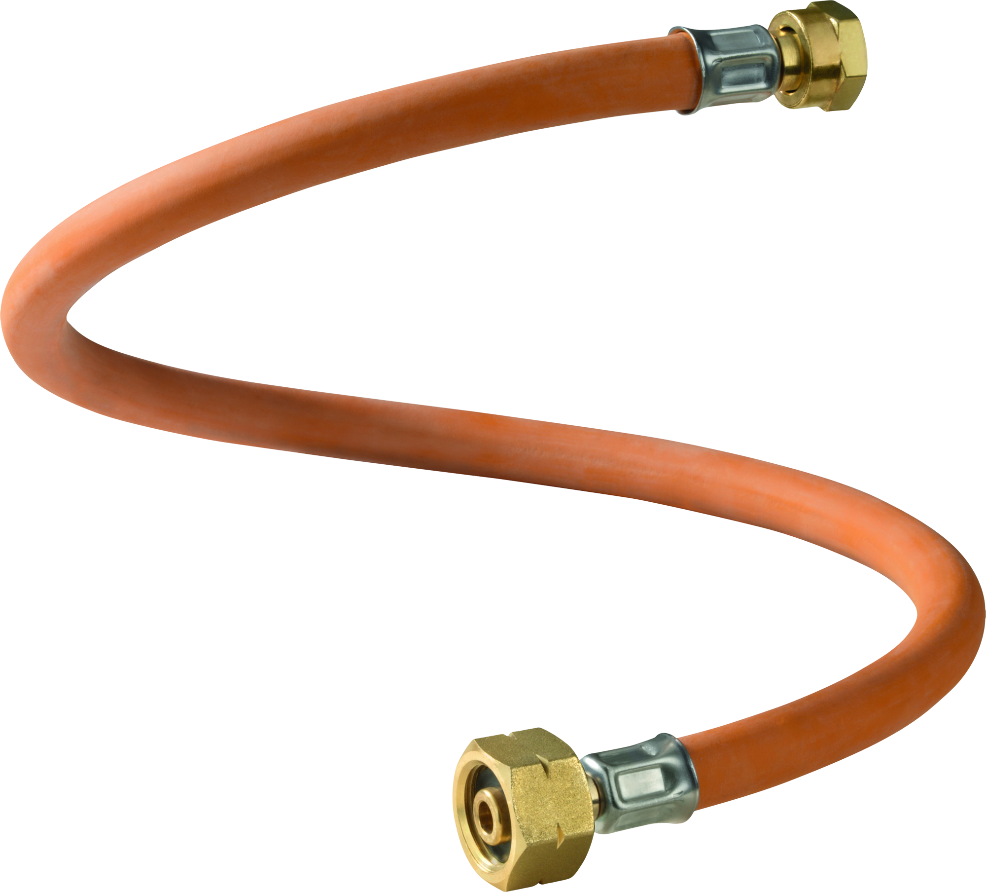 Høytrykksslange for gass 45 cm G.1 oransje fra GOK
