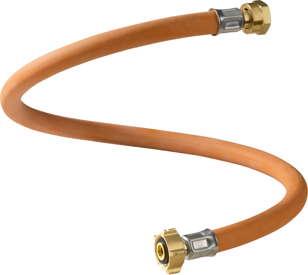 Høytrykksslange Caramatic ConnectBasic for gassflaske 750 mm montert