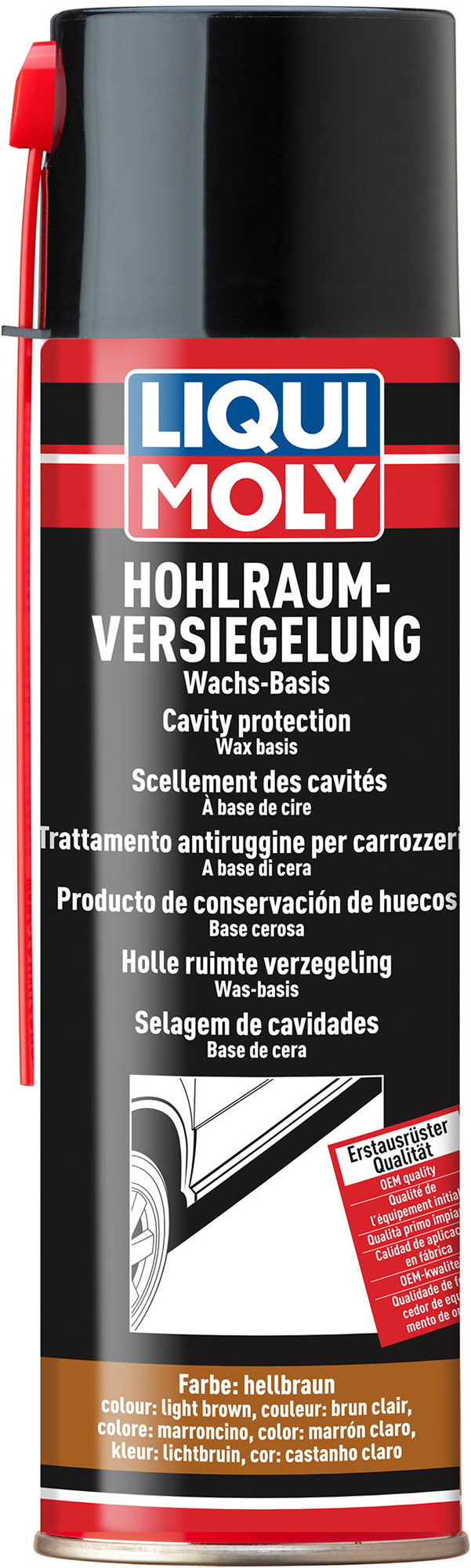 Hulromforsegling korrosjonsbeskyttelse spray 500 ml - Liqui Moly for dørkarmer og maskindeler