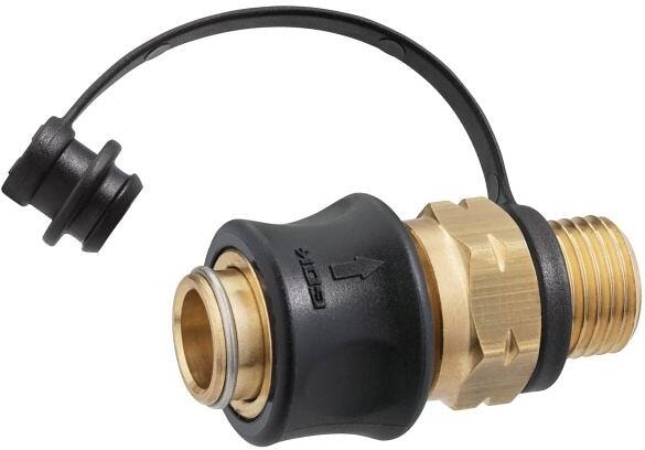 Hurtigkobling SKU-QR for gass G1/4 LH-KN 5 bar fra GOK montert