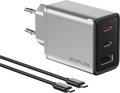 Hurtiglader 65 W GaN med 100 W kabel EcoFlow forfra