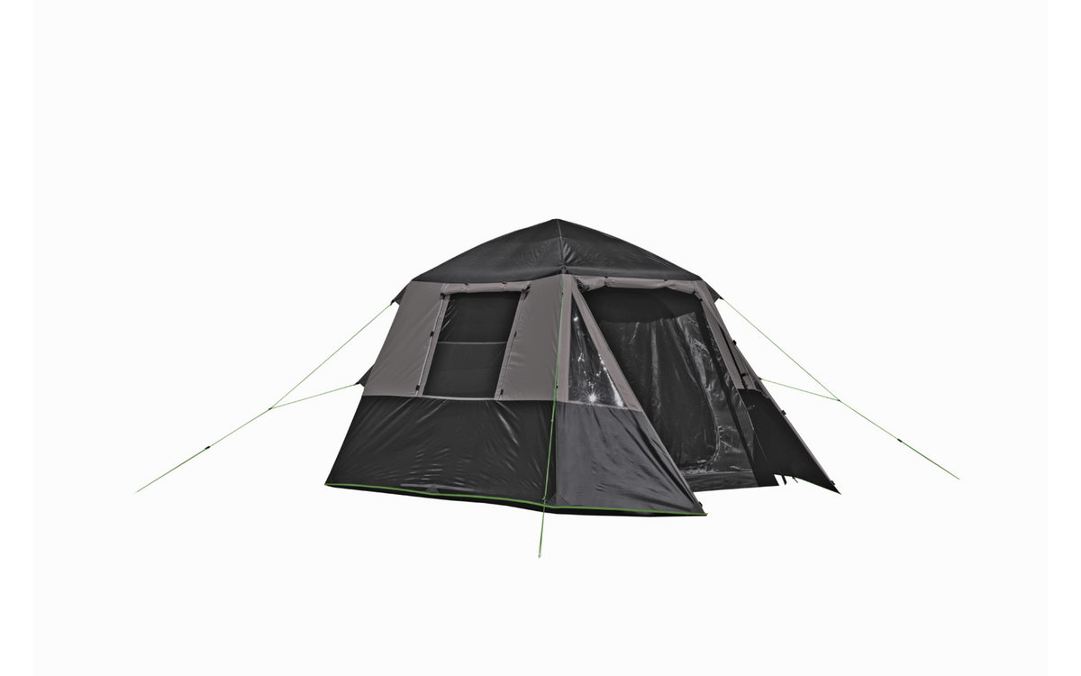 Soverom i Hurtigtelt Milano 4 for 4 personer 320x245x185 cm 10 kg antrasitt sett innenfra