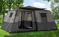 Hurtigtelt Milano 6 for 6 personer 465x310x215 cm antrasitt oppslått sett forfra