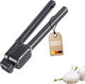 Hvitløkspresse Biopress Black Edition i aluminium forfra