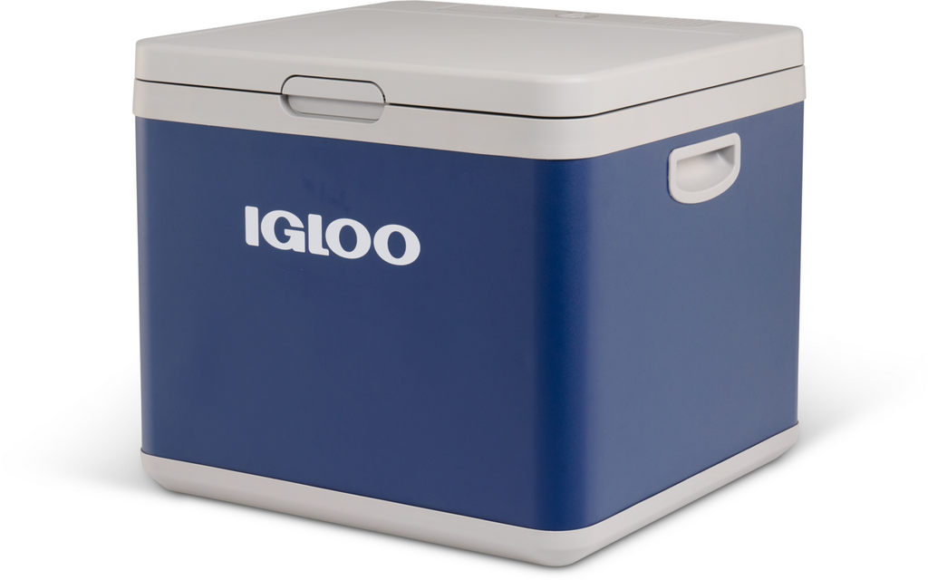 Detalj av lokk på Hybrid kjøleboks IH45 AC/DC 43 liter 12V/230V
