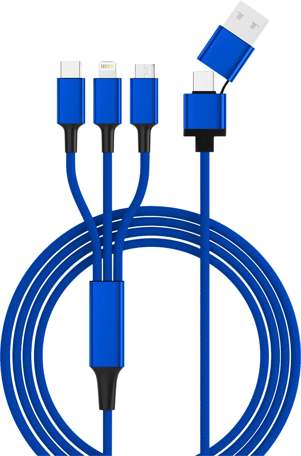 Hydra ULTRA USB-kabel 5i1 120 cm med USB-C og Lightning