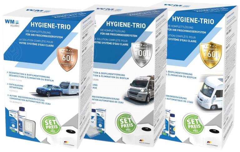 Hygiene-Trio tankrens, avkalking og sølvnett - WM Aquatec forfra