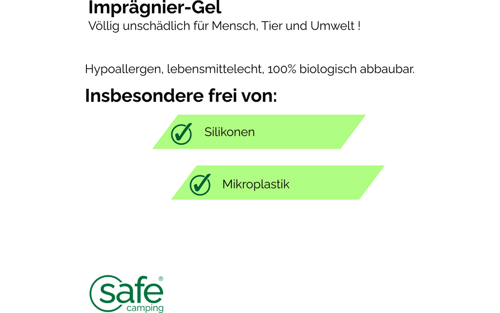 Detaljbilde av Impregneringsgel for sømforsegling uten mikroplast 500 ml - Safe Camping