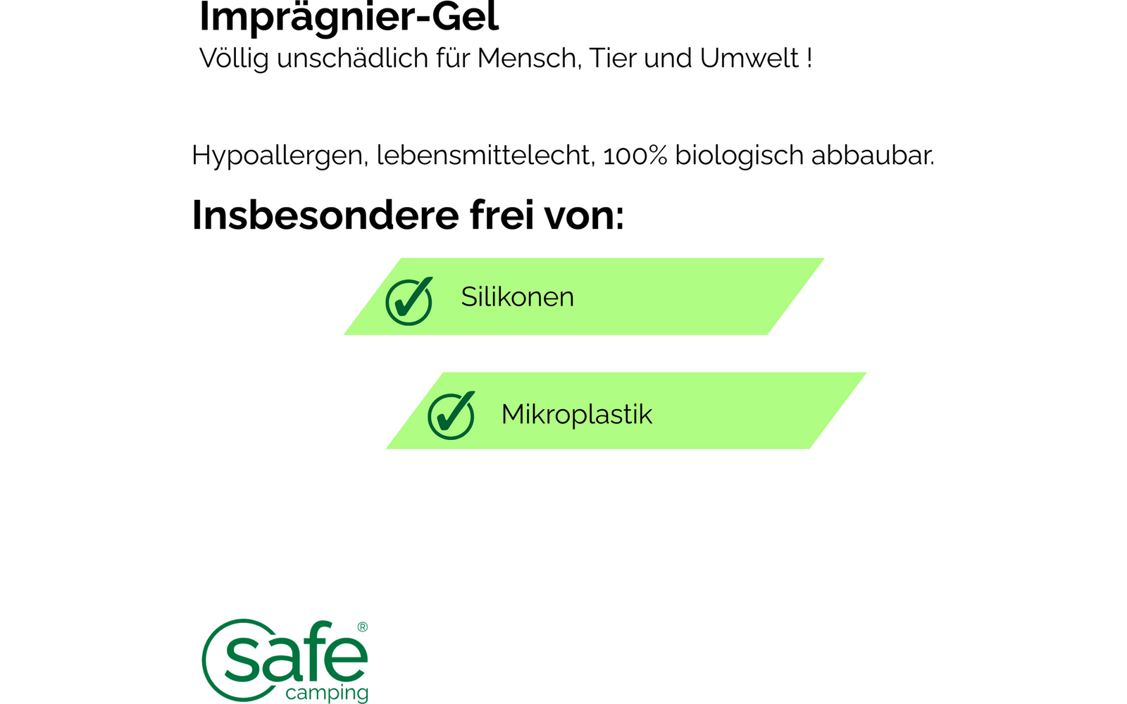 Detaljbilde av Impregneringsgel for sømforsegling uten mikroplast 500 ml - Safe Camping