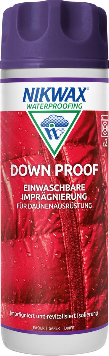 Impregneringsmiddel Downproof for dun 300 ml - Nikwax flaske for beskyttelse av dunutstyr