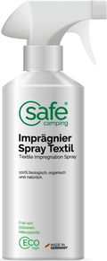 Impregneringsspray for tekstil med lotuseffekt 500 ml - SAFE CAMPING forfra