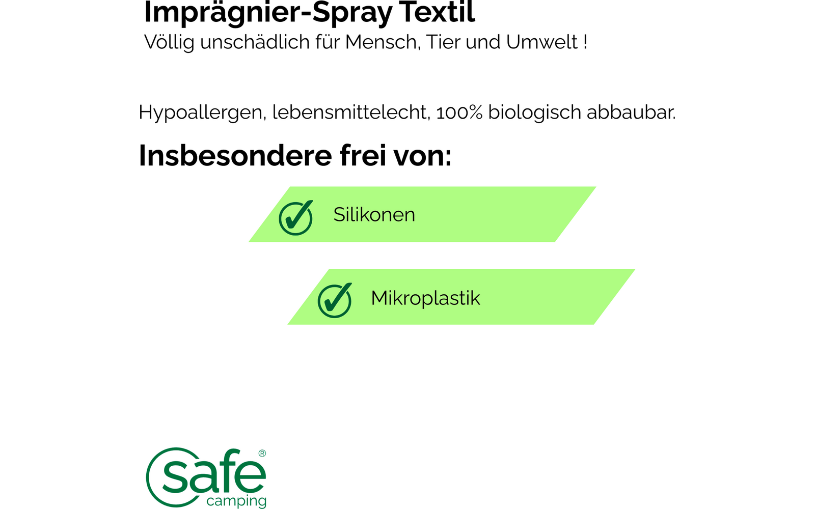 Impregneringsspray for tekstil med lotuseffekt 500 ml - SAFE CAMPING detalj av spraydyse