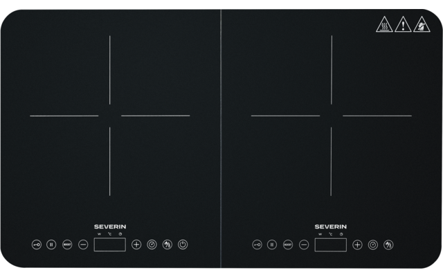 Induksjonskokeplate dobbel 3400 W DK 1027 Ø 22 cm - Severin bakside