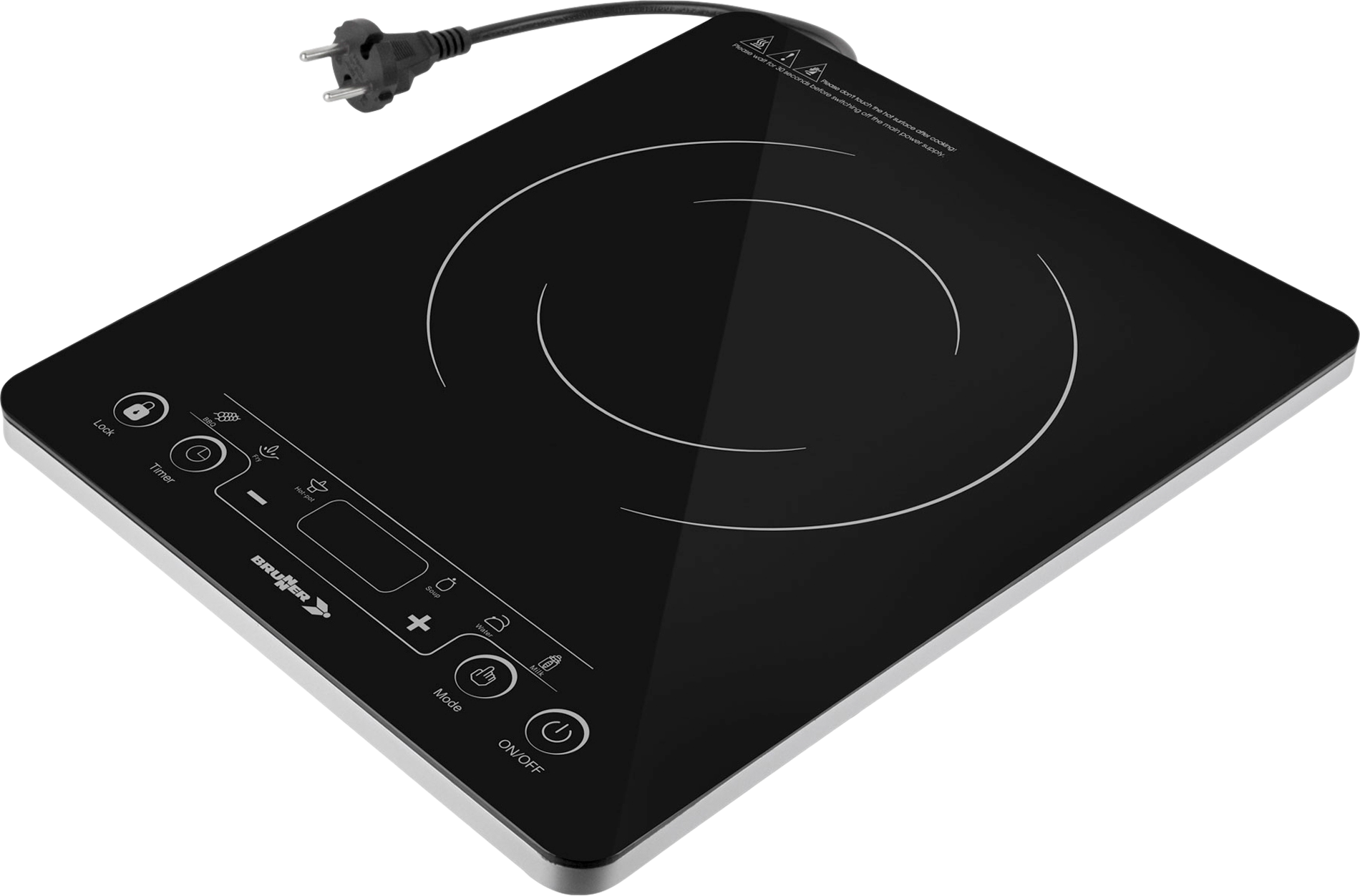 Induksjonskokeplate Hot Point 2000 W glaskeramikk forfra