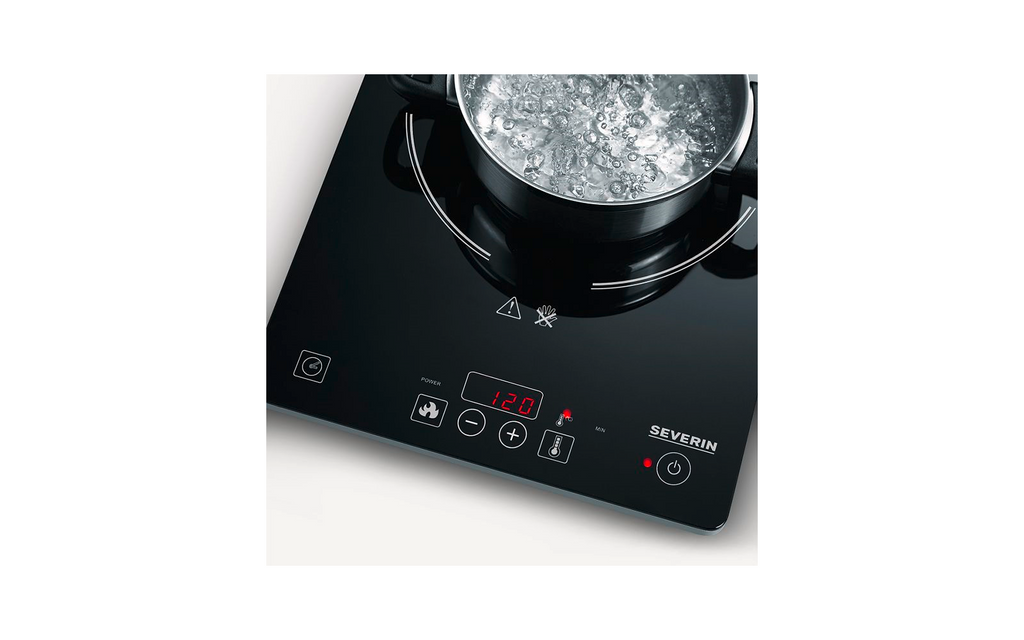 Bakside av Induksjonskokeplate KP 1071 2000 W svart