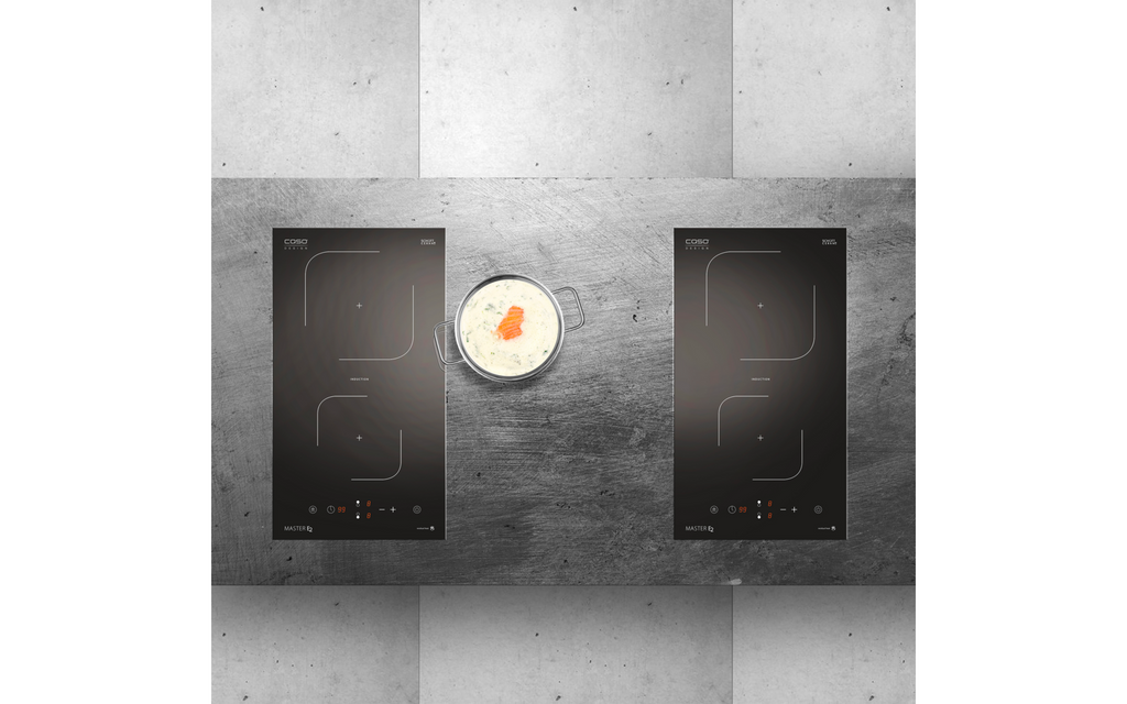 Detalj av touchstyring på Induksjonskoketopp dobbel Master E2 3500 W Schott Ceran® Caso
