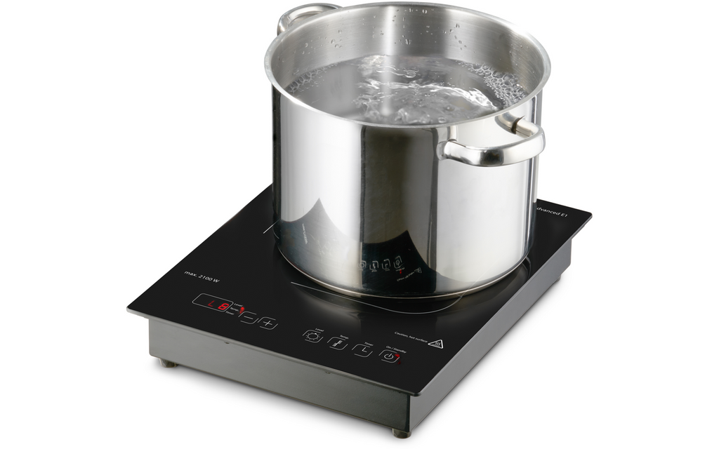 Induksjonskoketopp ProAdvanced E1 enkel 2100W innbygging - CASO montert i benkeplate