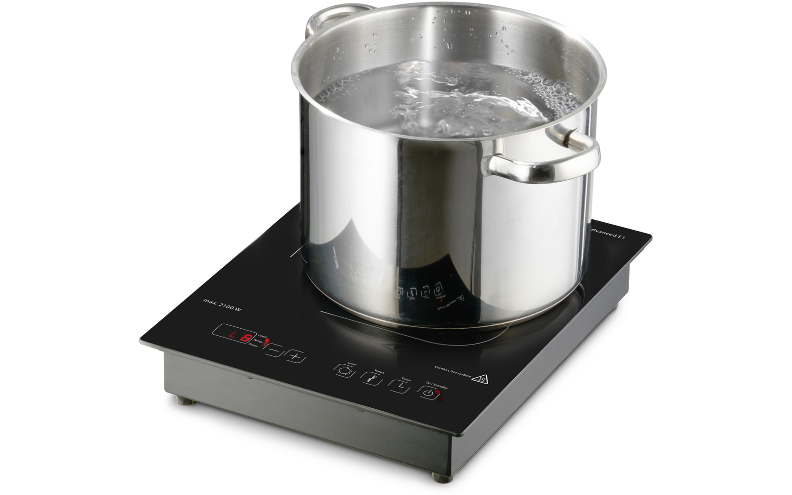 Induksjonskoketopp ProAdvanced E1 enkel 2100W innbygging - CASO montert i benkeplate