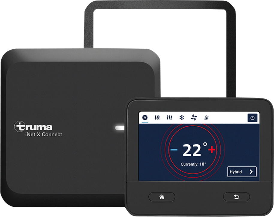 iNet X Connectivity sett for CP plus appstyring - Truma forfra