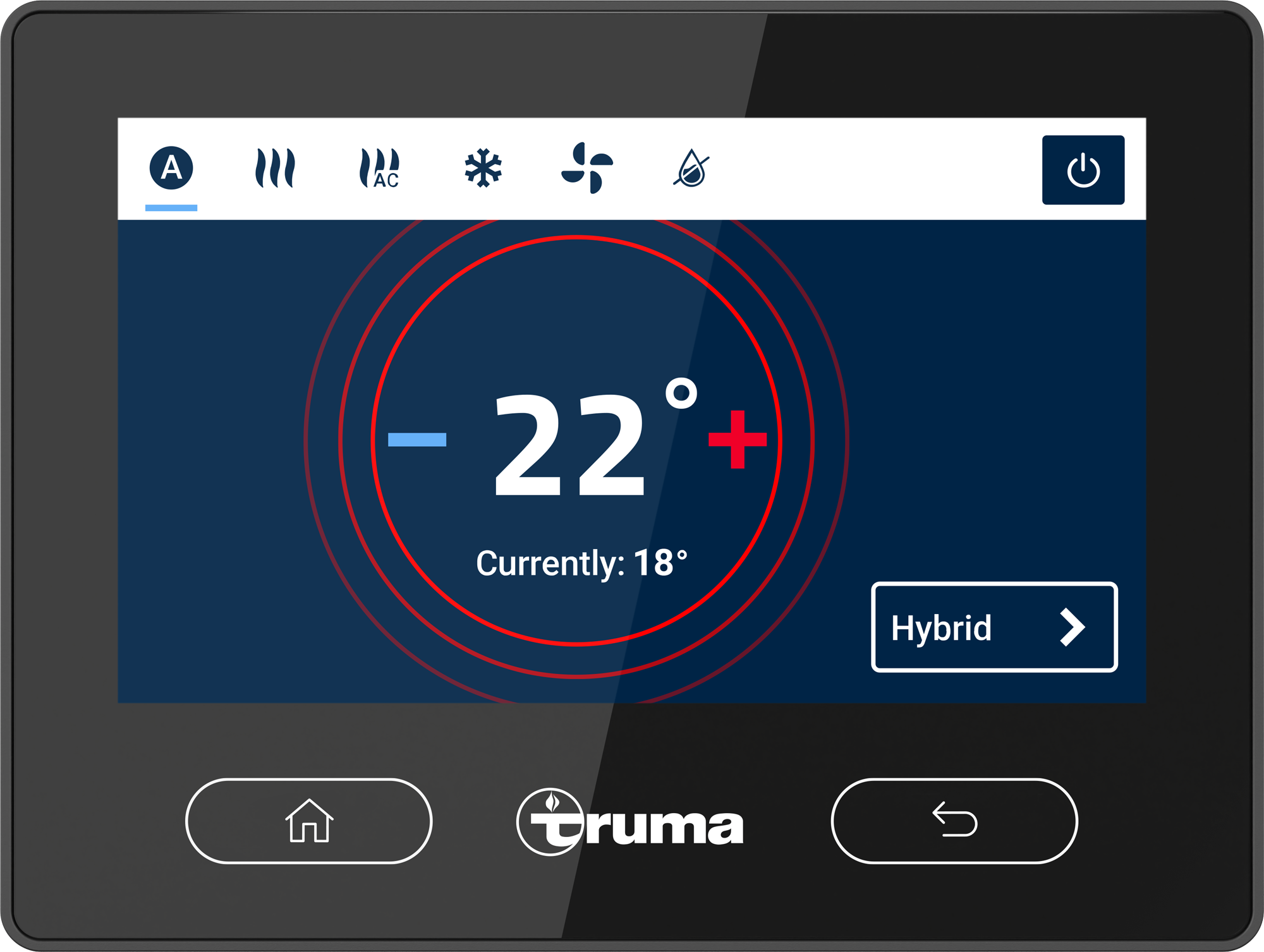 iNet X Panel 2 betjeningssystem med touchscreen 4,3 tommer fra Truma