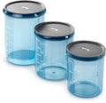 Infinity oppbevaringsbokser 3-pk 300-700ml blå 250g forfra