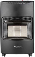 Infrarød gassovn 4,2 kW, 50 mbar, piezotenning, svart - Vulkana forfra