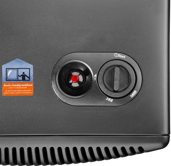 Detalj av kontrollpanel på Infrarød gassovn BC 4200 2.0 sammenleggbar
