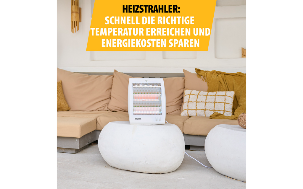 Infrarød varmeovn 800 W med 2 trinn KA-5127 - Tristar
