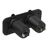 Innbyggingssett dobbel stikkontakt og USB 12V/24V ProPlus bakside