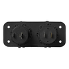 Innbyggingssett dobbel stikkontakt og USB 12V/24V ProPlus med emballasje
