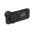 Detalj av Innbyggingssett voltmeter 30V og dobbel USB-kontakt 2x2100mA ProPlus