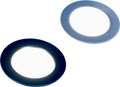 Innbyggingsspot Vega 48 9SMD opalglass svart forfra