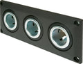 Innbyggingsuttak med 3 stikkontakter 12-24V 21mm - ProCar for montering