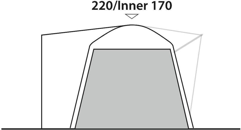 Detalj av Innertelt for Milestone/Bremburg/Linnburg/Starville 2-pers 130x240 cm