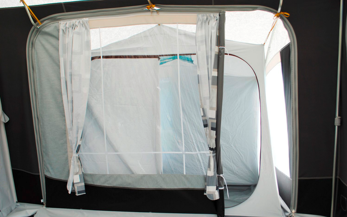Innertelt for tilbygg 205x135 cm bomull/PVC 4 kg - Walker, sovekabin sett forfra