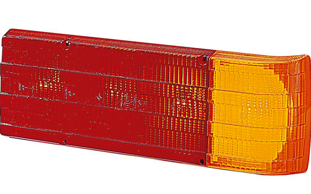 Innfelt baklykt høyre 383x130 mm for bobil Hella forfra