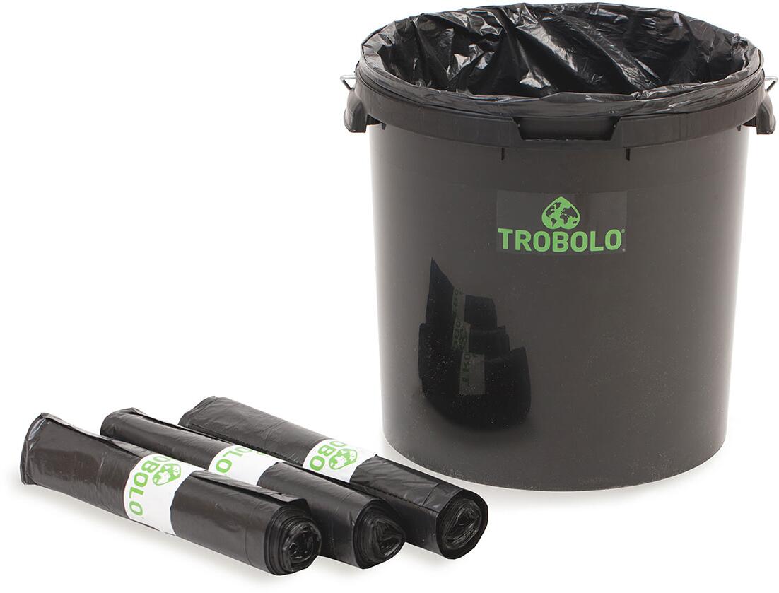 Bakside av innlegg for avfallsbeholder 11L/25L resirkulert plast, 25 stk - TROBOLO