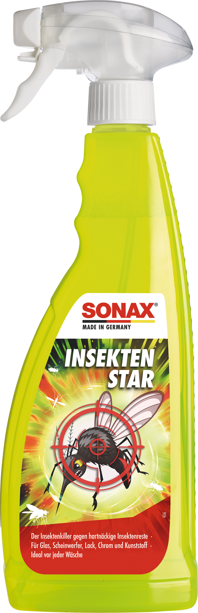 InsektenStar insektfjerner for lakk og glass 750 ml fra Sonax sett forfra