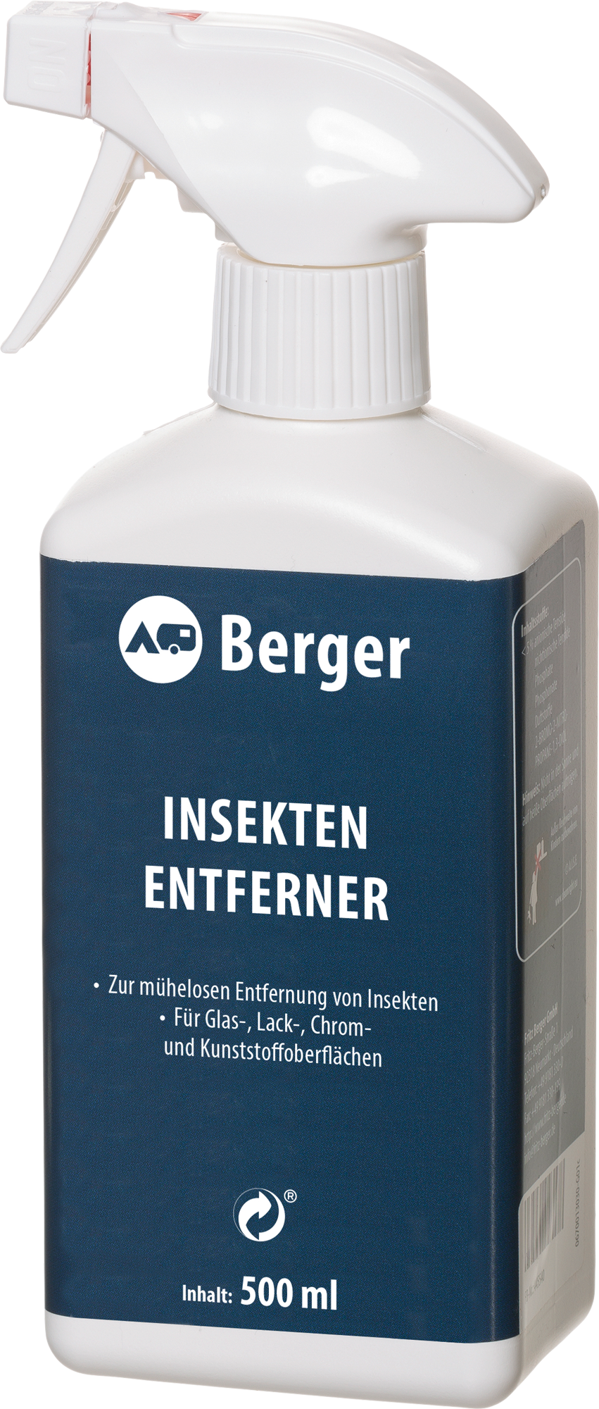 Insektfjerner spray 500 ml for glass, lakk og plast forfra