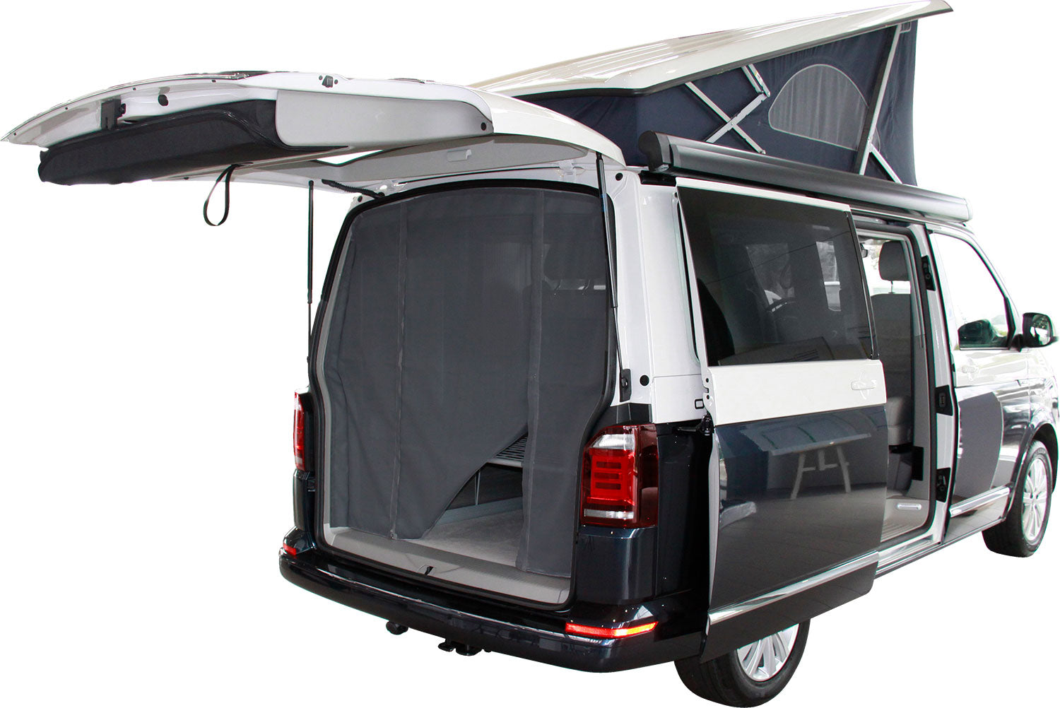 Insektgardin bakluke VW T5/T6 Multivan/California - Hindermann montert på bilens bakluke