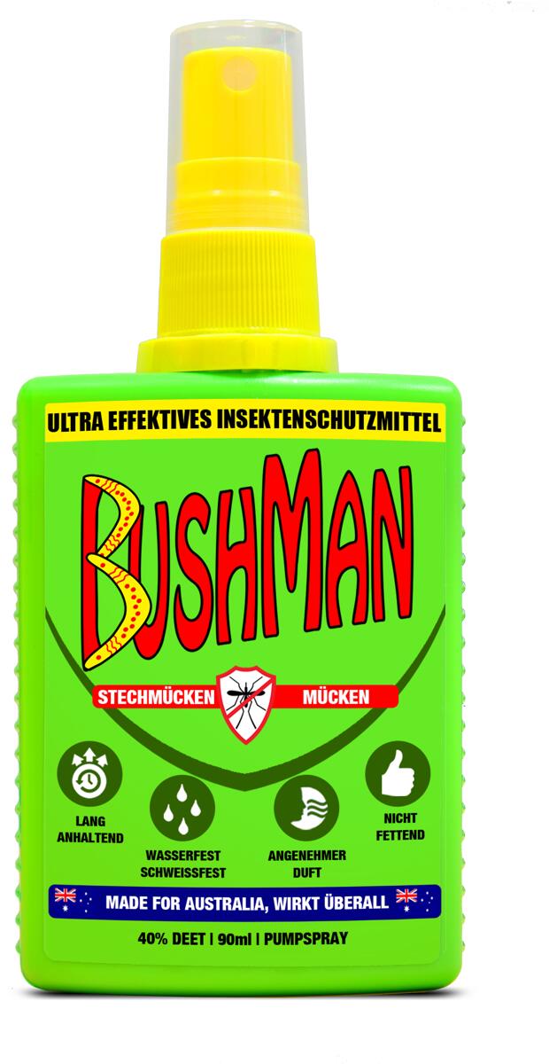Insektspray Anti-Insect DEET 40% pumpespray 90 ml - Bushman forside
