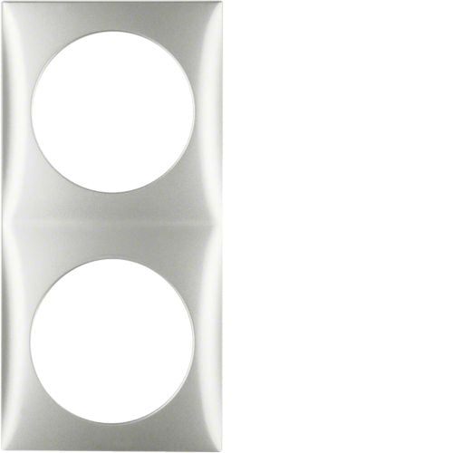 Integro dobbel ramme krom matt lakkert 119x59,5 mm Berker forfra