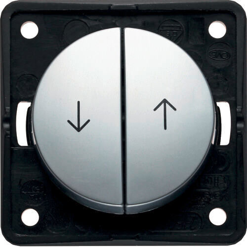 Integro persiennevippebryter krom 10A 250V Berker for bobil