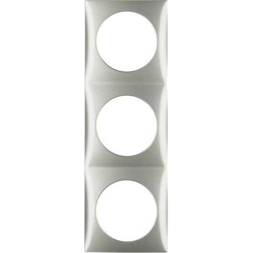 Integro trippel ramme rustfritt stål matt 178,5x59,5 mm Berker front