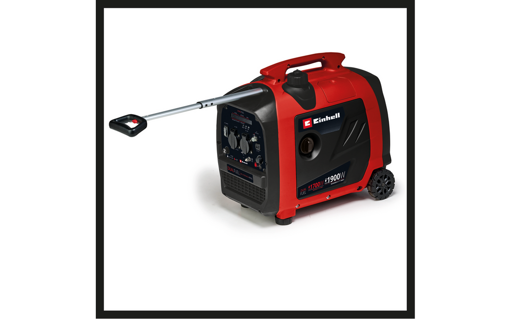 Inverter strømaggregat TE-IG 1900 DF bensin/gass bakside